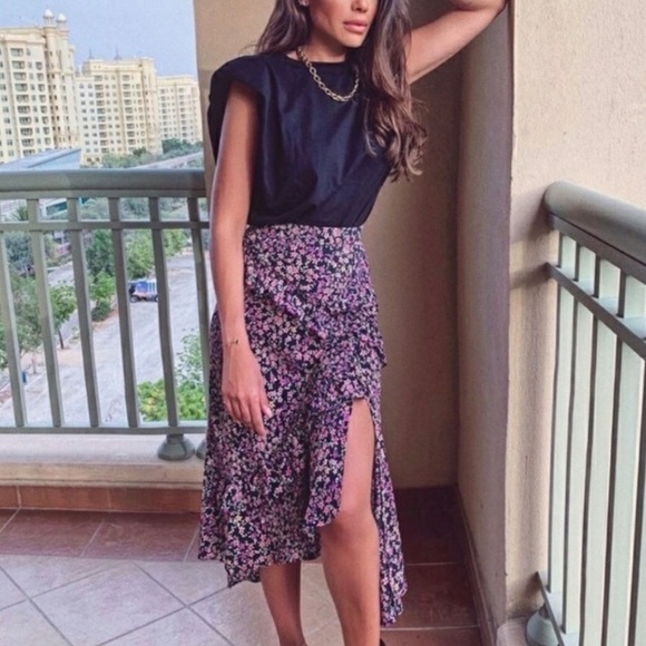 NWT Zara Padded Shoulder Crop Top - Picture 5 of 16